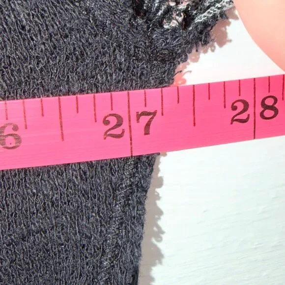 Free People We The Free Oversized Patchwork Top Batwing Boho Oversized XS - Picture 8 of 9